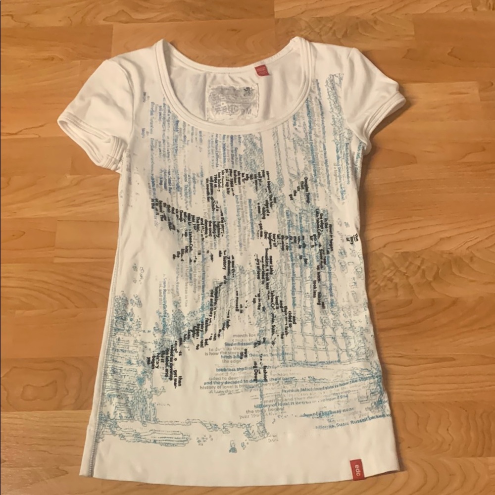 white edc/esprit baby tee